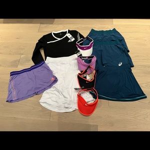 Lot of tennis clothes